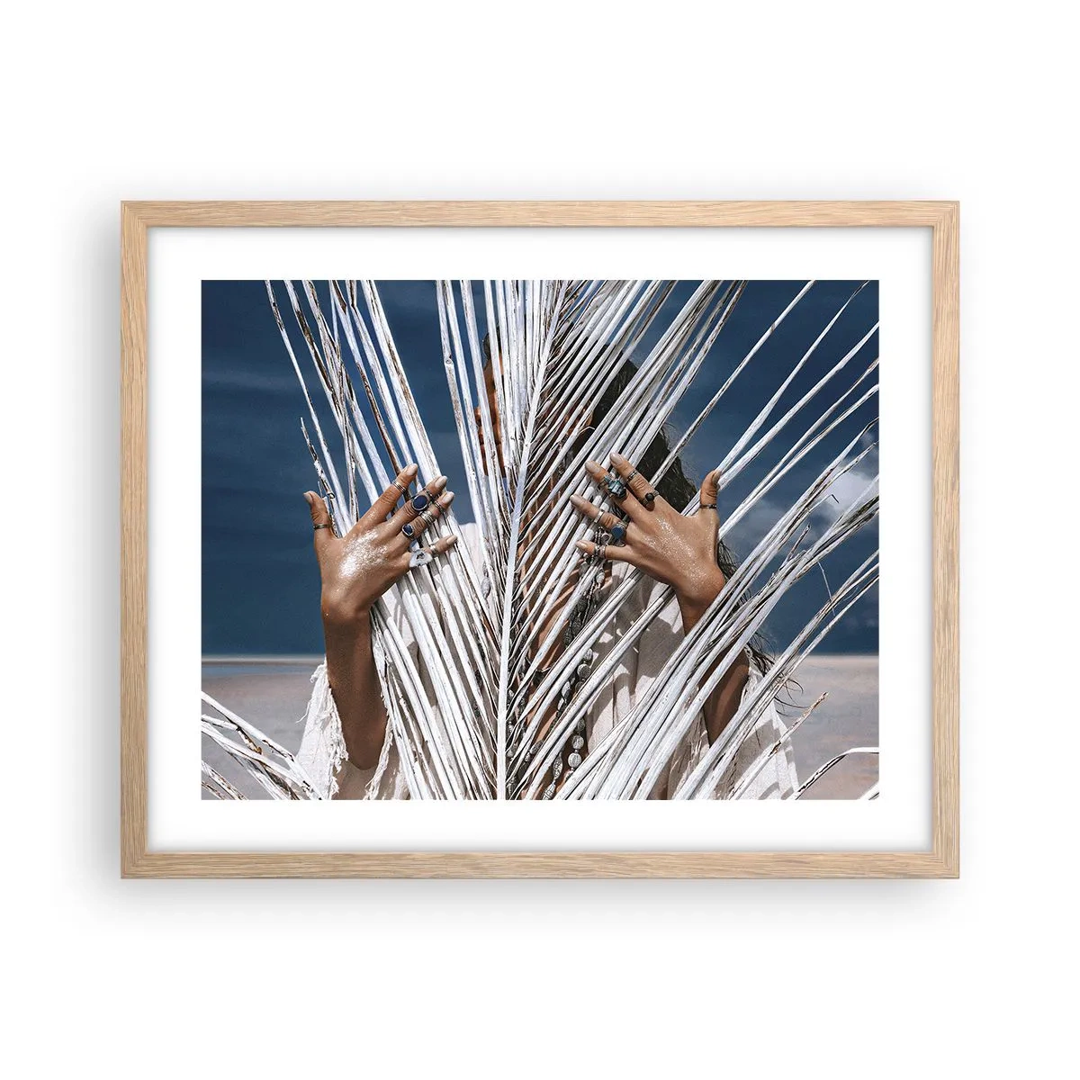 Plakat w ramie jasny dąb - Dziewczyna szamana? - 50x40 cm