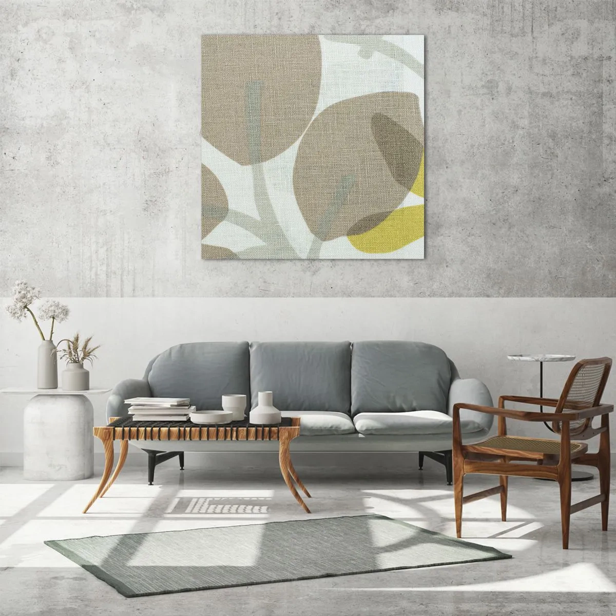 Obraz na szkle - Kompozycja w pełnym słońcu - 60x60 cm