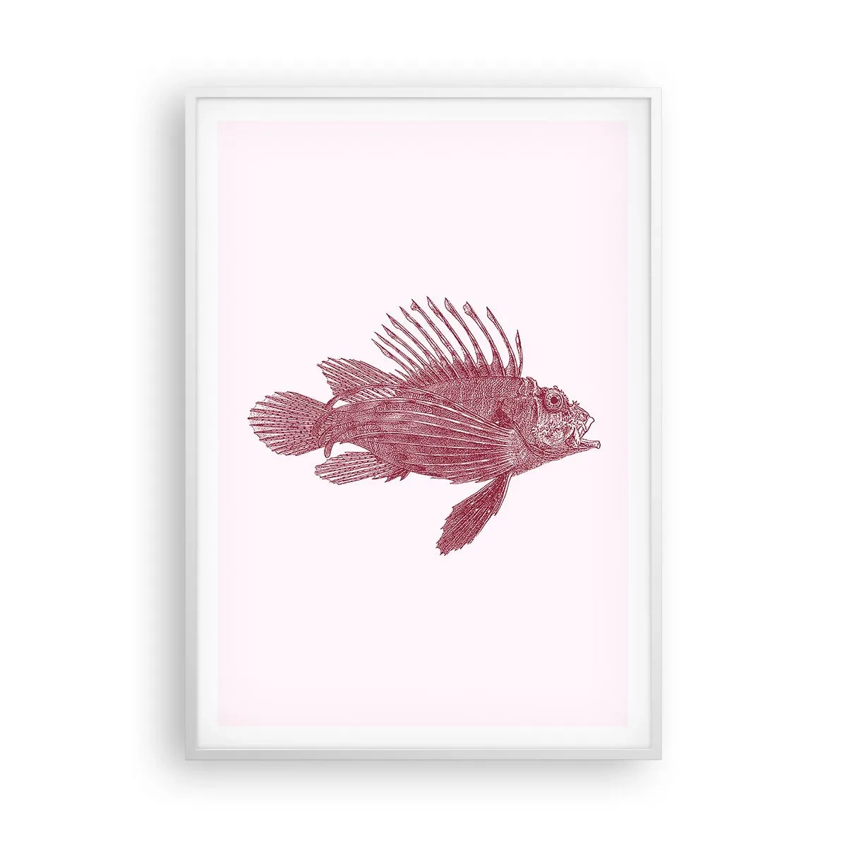 Plakat w białej ramie - Mieszkanka egzotycznych wód - 70x100 cm