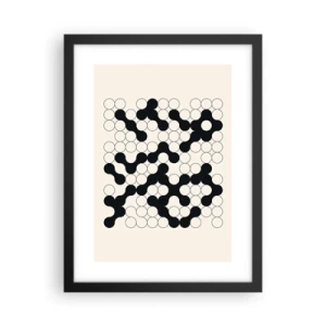 Plakat w czarnej ramie - Chińska gra – wariacja - 30x40 cm