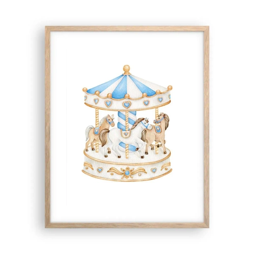 Plakat w ramie jasny dąb - Słodkie dzieciństwo - 40x50 cm