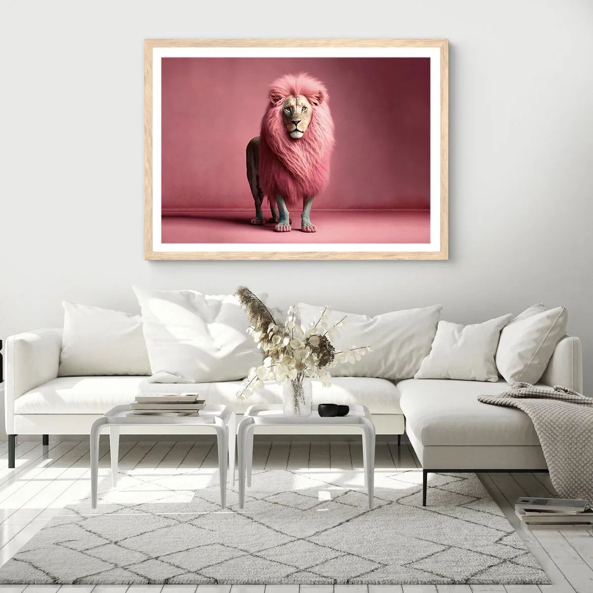 Plakat w ramie jasny dąb - I już się nie boisz - 100x70 cm