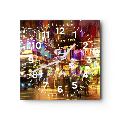 Zegar ścienny - W morzu światła - 30x30 cm