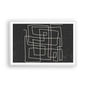 Plakat w białej ramie - Nie taki prosty - 91x61 cm