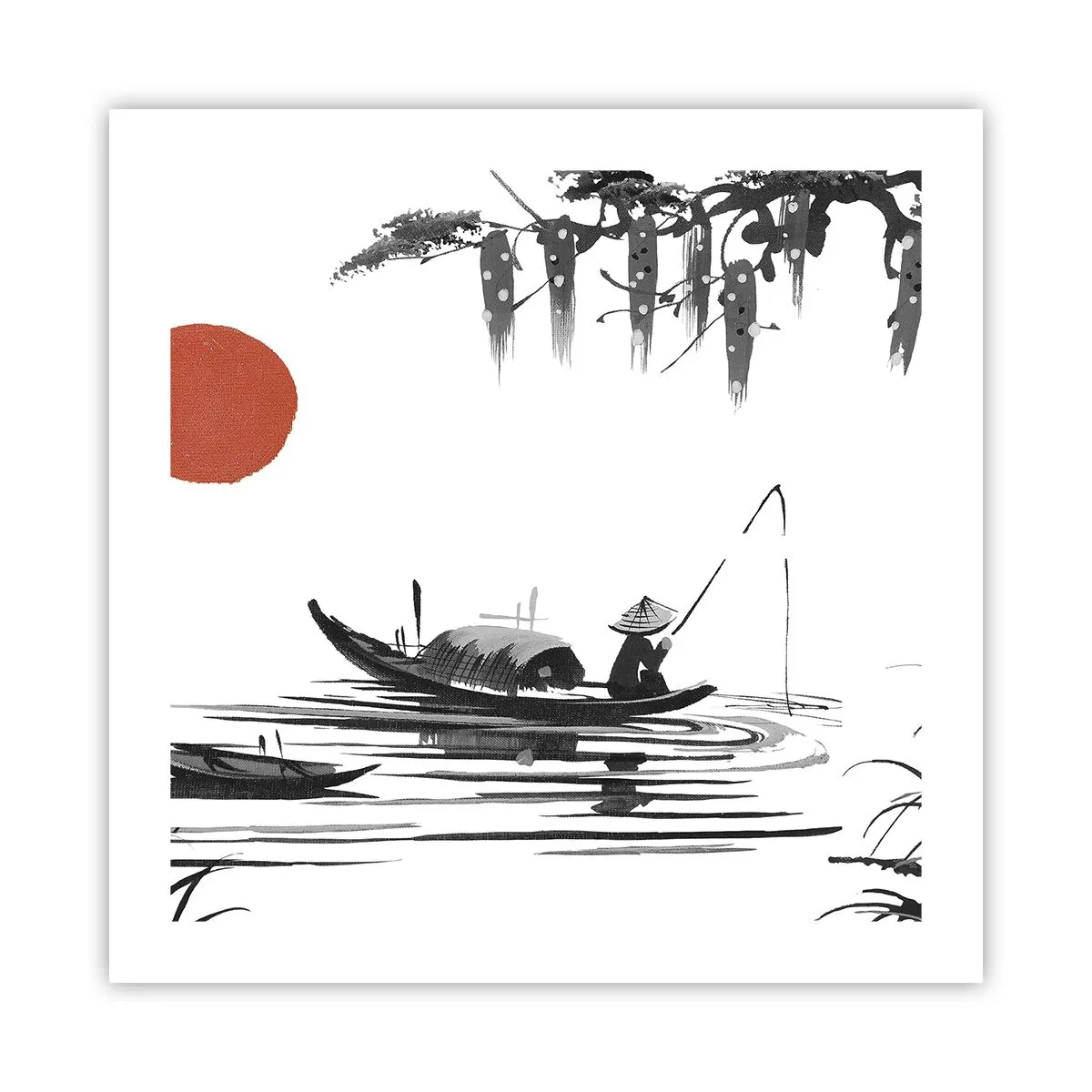 Plakat - Azjatyckie popołudnie - 50x50 cm