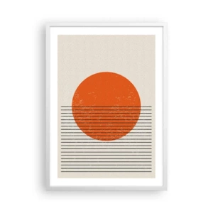 Plakat w białej ramie - Zawsze słońce - 50x70 cm