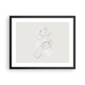 Plakat w czarnej ramie - Spirala piękna - 50x40 cm