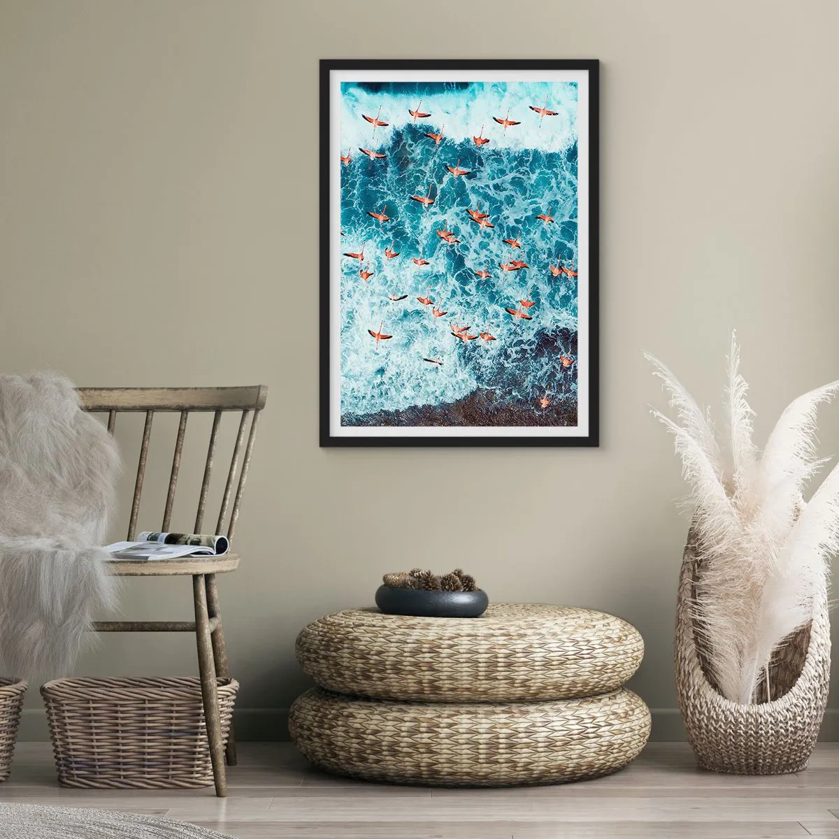 Plakat w czarnej ramie - Nadmorska parada - 61x91 cm