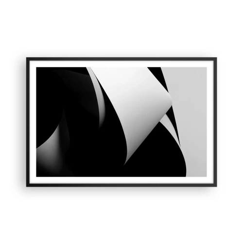 Plakat w czarnej ramie - Płaszczyzny światła z głębi cienia - 91x61 cm