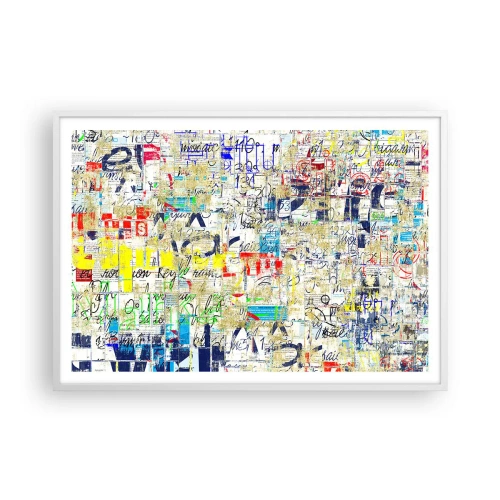 Plakat w białej ramie - Po prostu cieszy oczy - 100x70 cm