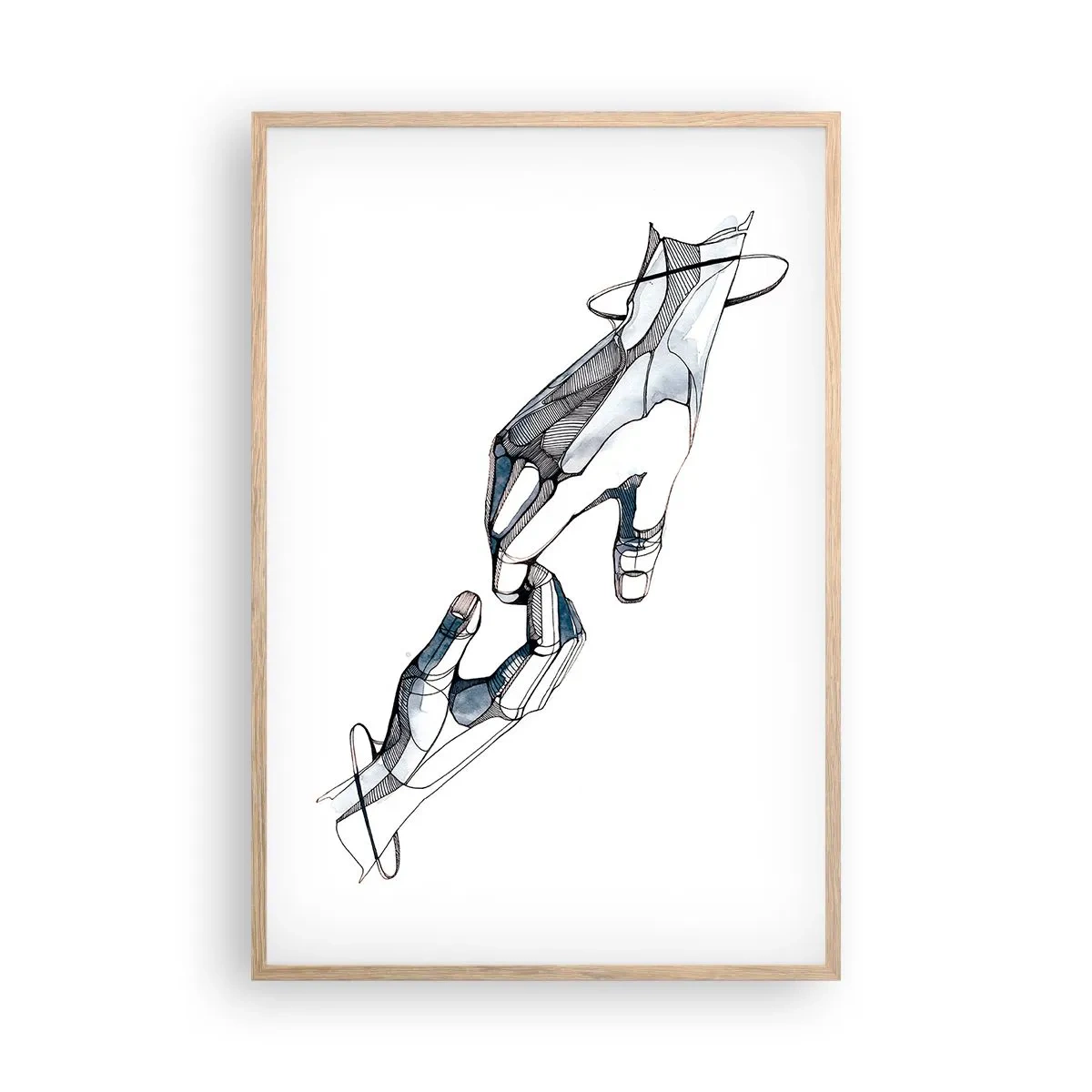 Plakat w ramie jasny dąb - Dobry gest - 61x91 cm