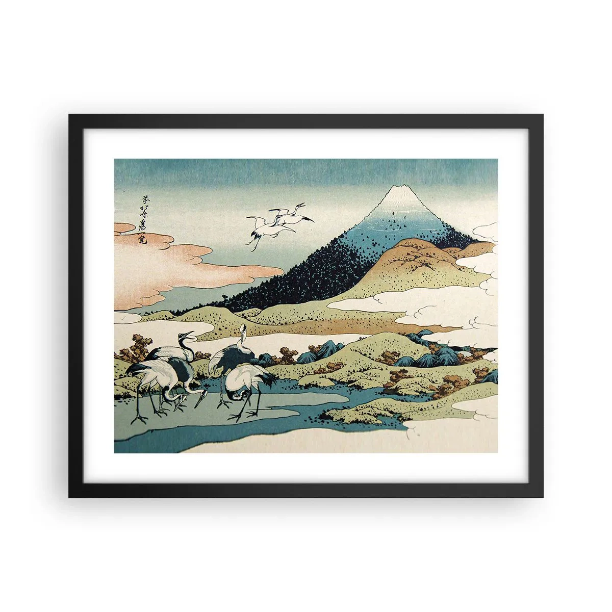 Plakat w czarnej ramie - W japońskim duchu - 50x40 cm