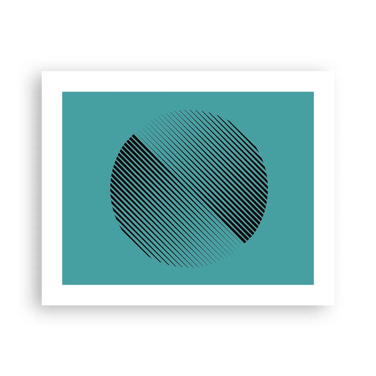Plakat - Koło – geometryczna wariacja - 50x40 cm