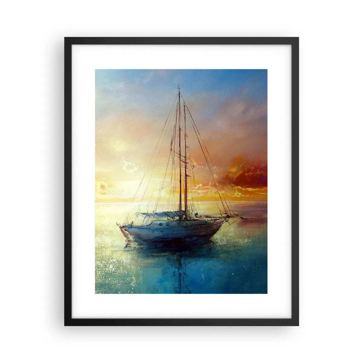 Plakat w czarnej ramie - W złotej zatoce - 40x50 cm