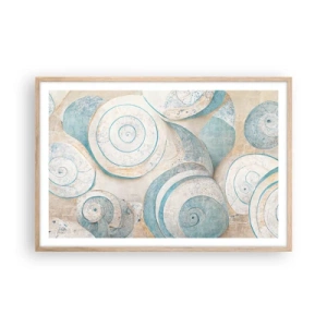 Plakat w ramie jasny dąb - Co kryje muszla? - 91x61 cm