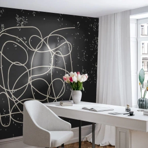 Fototapeta Premium Canvas - Błądzenie myśli - Abstrakcja, Grafika, Sztuka - 450x315 cm