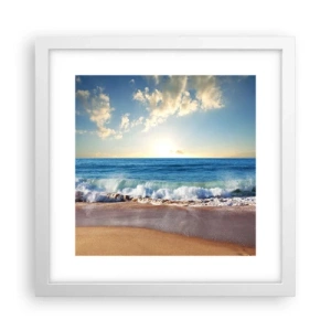 Plakat w białej ramie - Ruch i bezruch zarazem - 30x30 cm