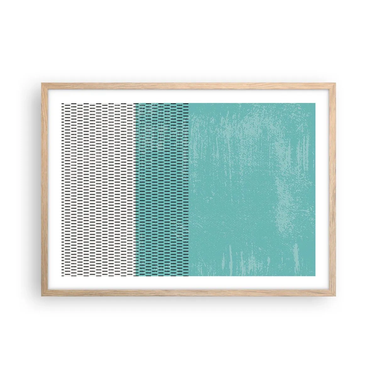 Plakat w ramie jasny dąb - Kompozycja zrównoważona - 70x50 cm