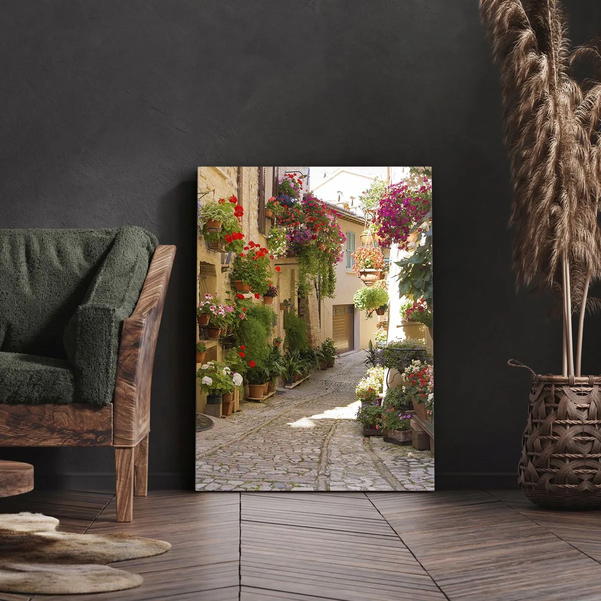 Obraz na płótnie - W kwiatów powodzi - 45x80 cm