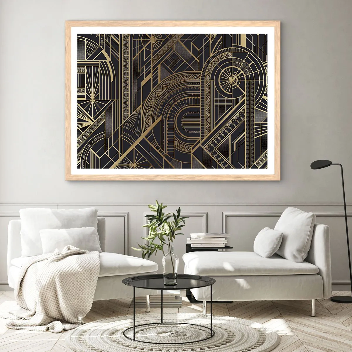 Plakat w ramie jasny dąb - Koncepty, idee, plany - 50x40 cm