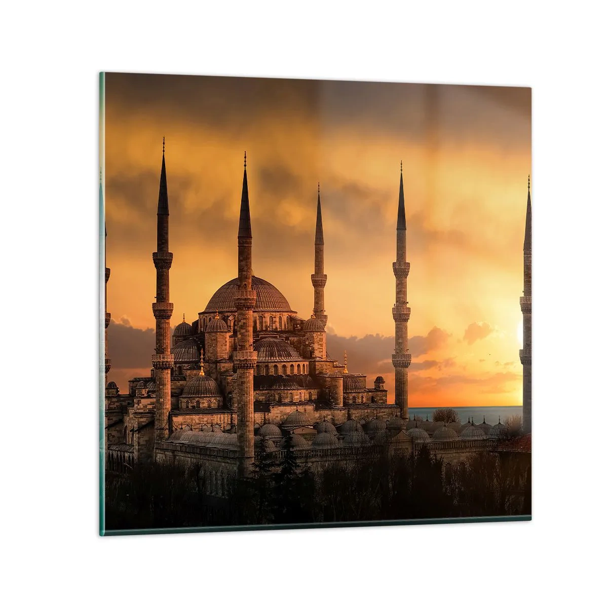 Obraz na szkle - Bóg jest wielki - 40x40 cm