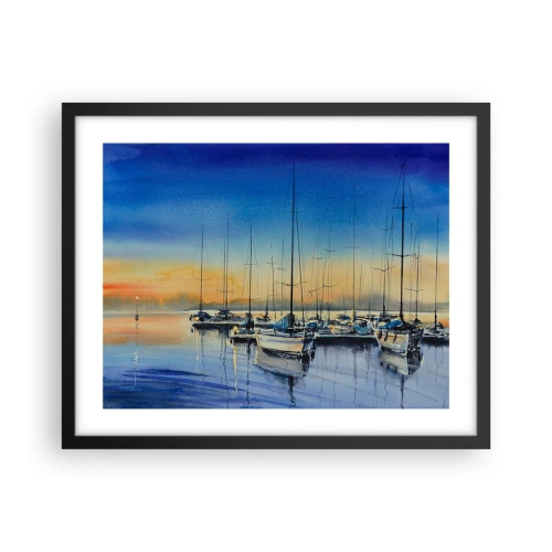 Plakat w czarnej ramie - Koniec dobrego dnia - 50x40 cm