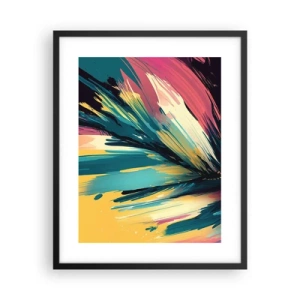Plakat w czarnej ramie - Kompozycja – eksplozja radości - 40x50 cm