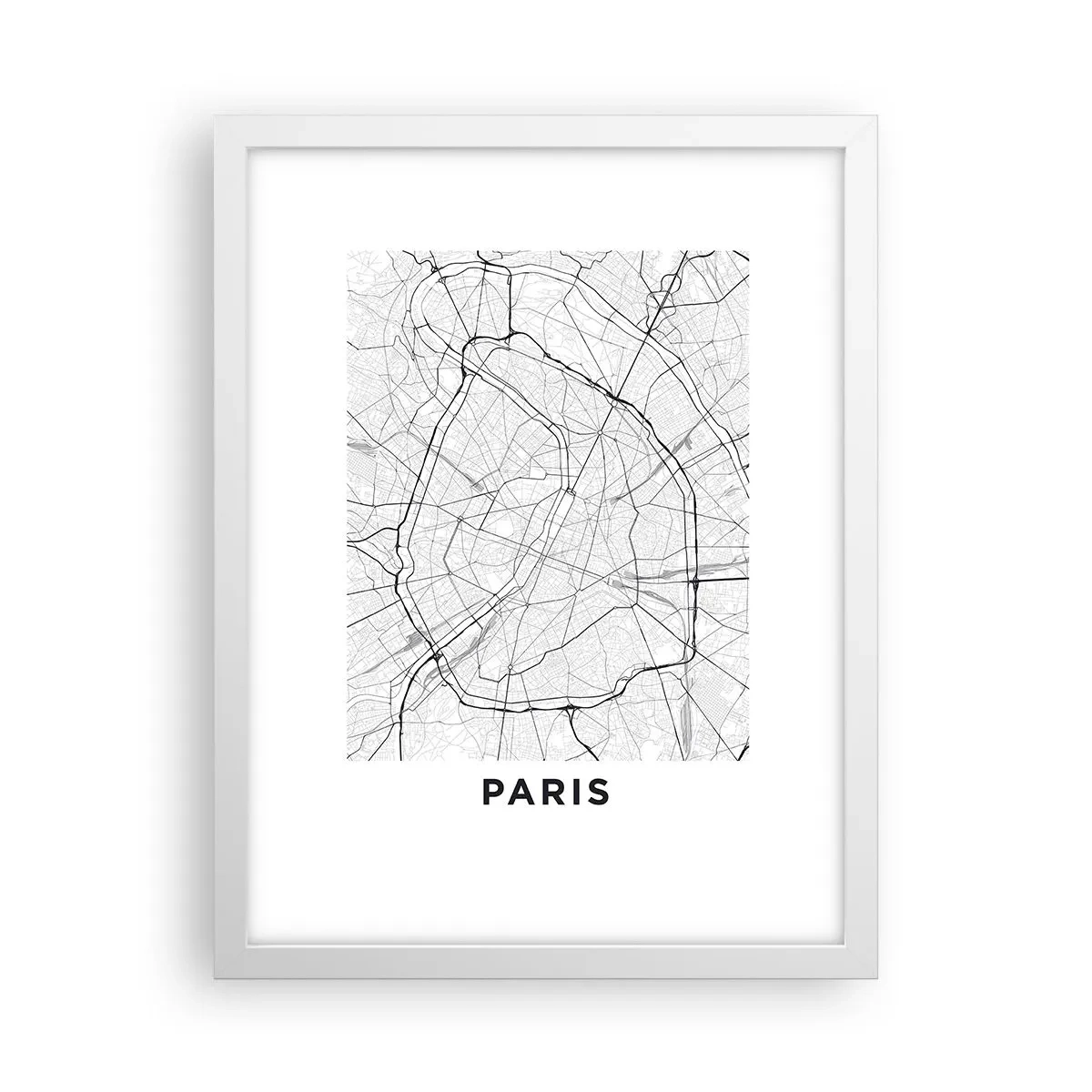 Plakat w białej ramie - Kwiat Paryża - 30x40 cm