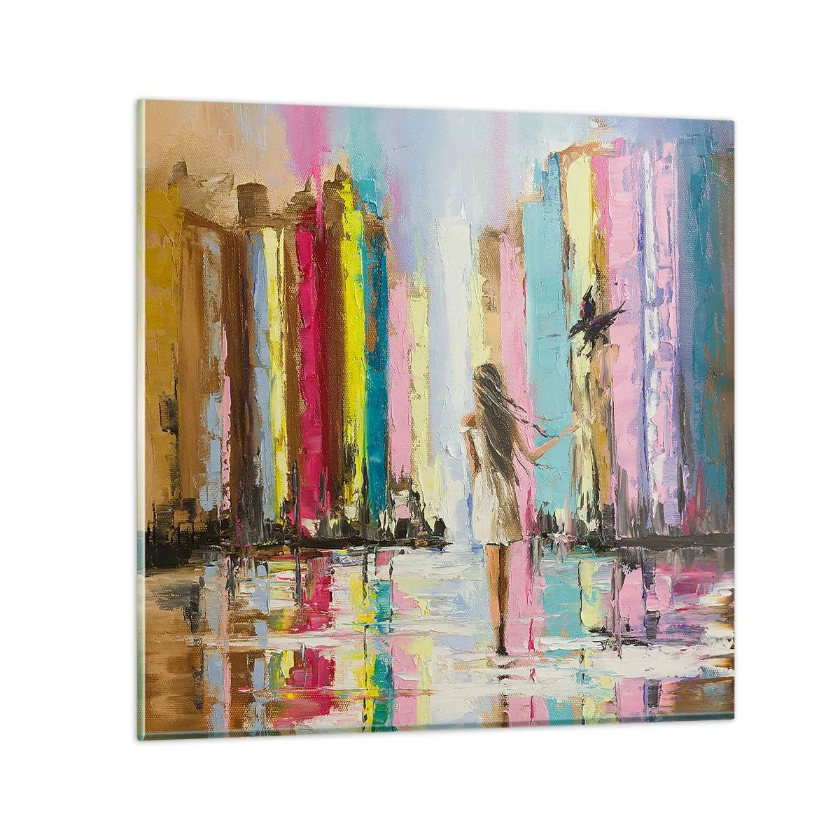 Obraz na szkle - Idż za mną - 50x50 cm