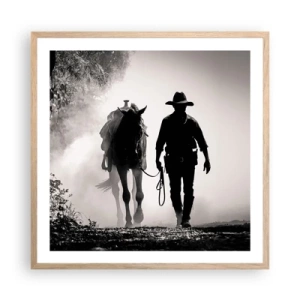 Plakat w ramie jasny dąb - Teksański poranek - 60x60 cm