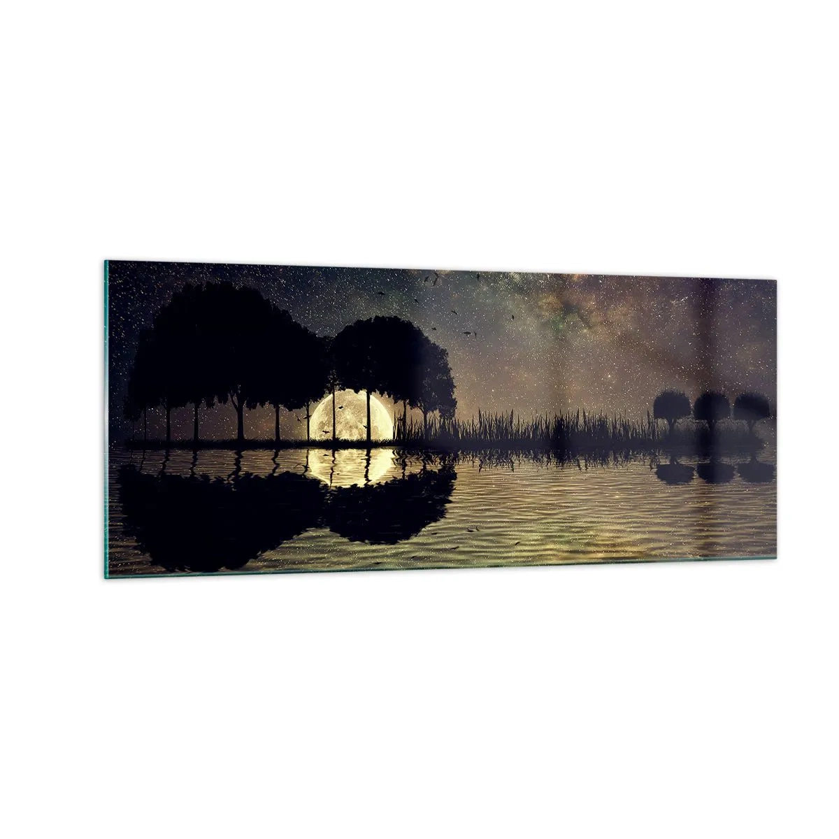 Obraz na szkle - Noc na krańcu świata - 100x40 cm