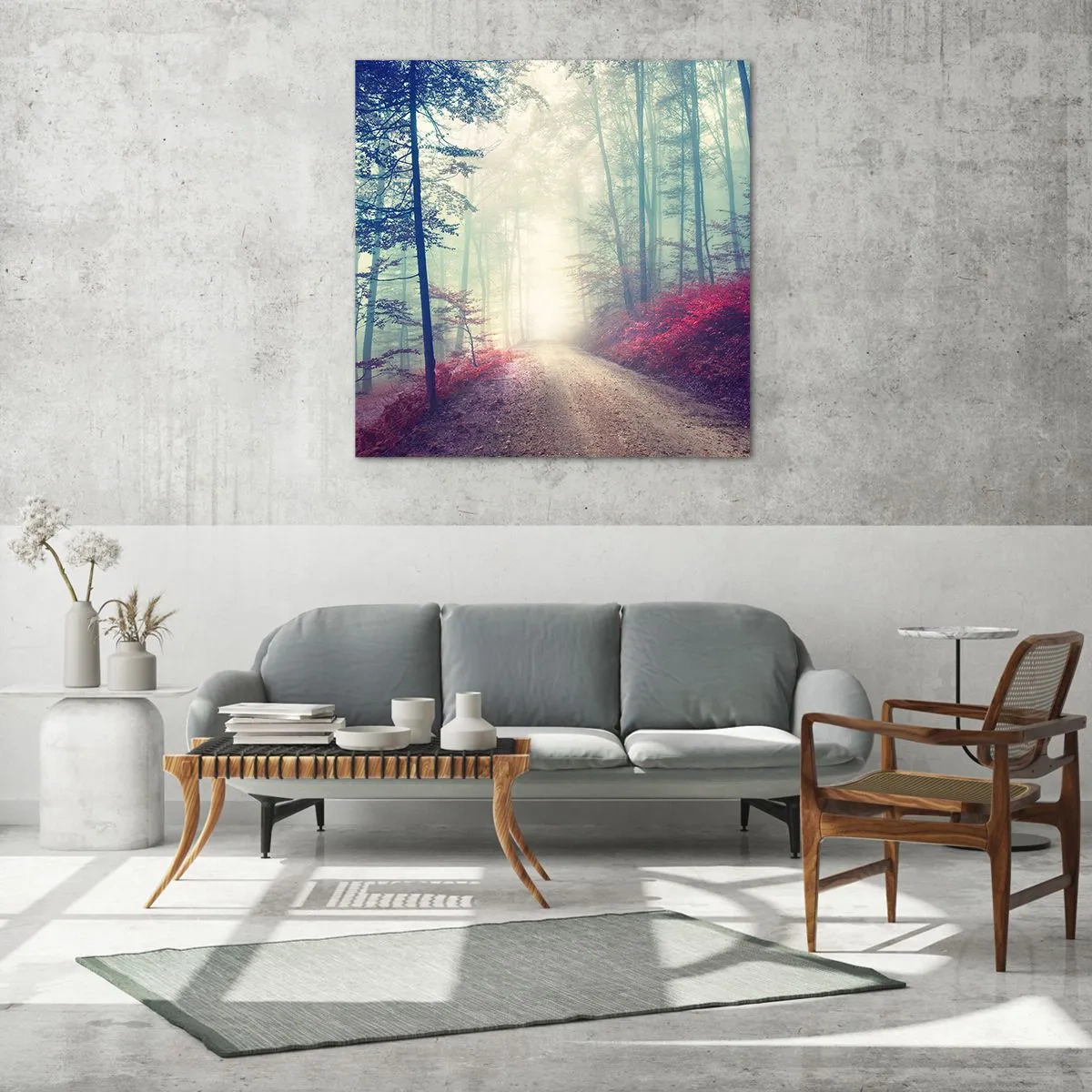 Obraz na szkle - Jak dobrze wstać skoro świt - 70x70 cm