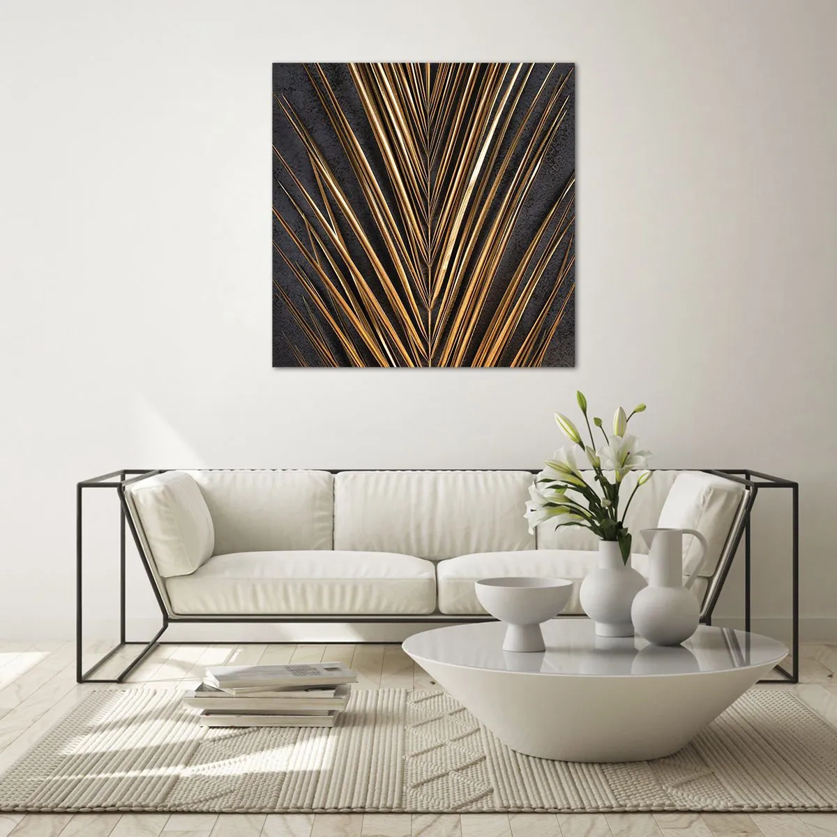 Obraz na szkle - Złoto tropików - 70x70 cm