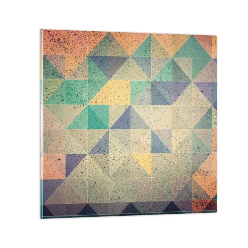 Obraz na szkle - Republika trójkątów - 70x70 cm