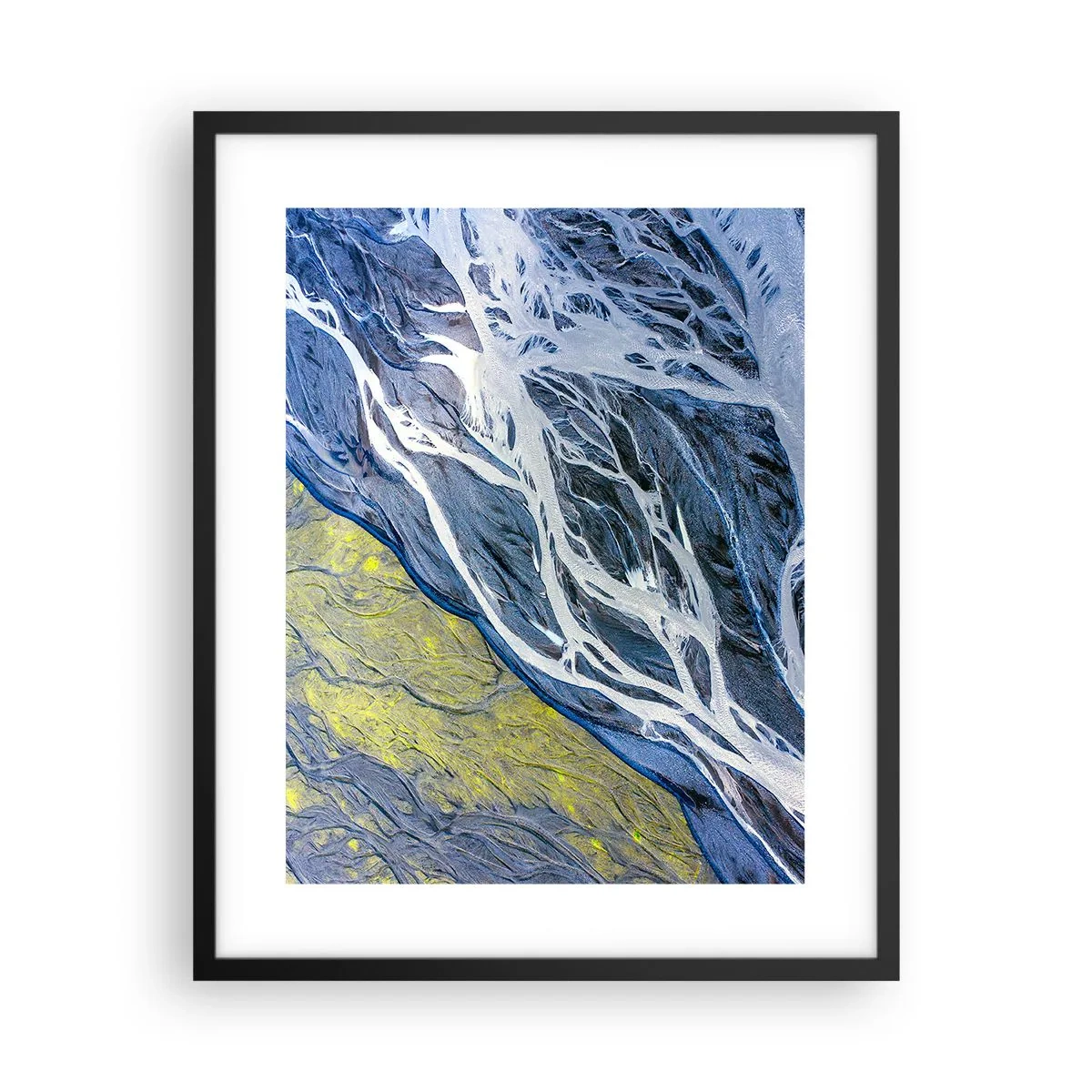 Plakat w czarnej ramie - Naskalne malowidła natury - 40x50 cm
