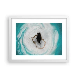 Plakat w białej ramie - Wniknąć do wnętrza - 40x30 cm