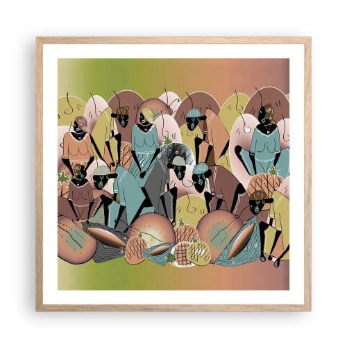 Plakat w ramie jasny dąb - Nadchodzi wielkie święto - 60x60 cm