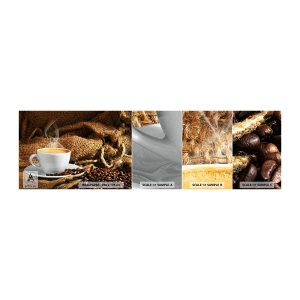 Fototapeta Próbka Samoprzylepna Deluxe Sticker - Zapach moki i gęstość miodowego płynu - Gastronomia, Kawa, Filiżanka Kawy - 100x30 cm
