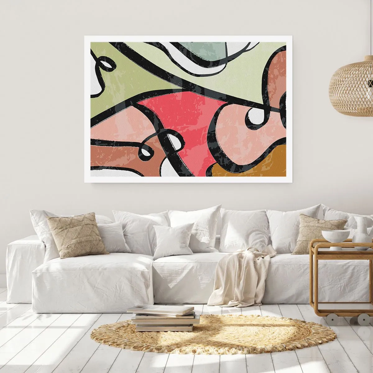 Plakat - Piruety wśród barw - 50x40 cm