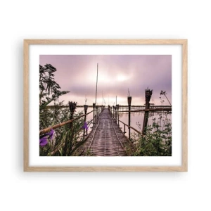 Plakat w ramie jasny dąb - Spokój i cisza Azji - 50x40 cm