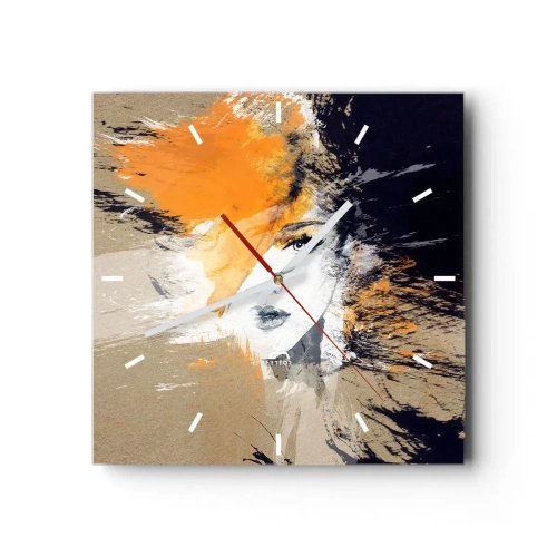 Zegar ścienny - I staje się światło - 40x40 cm