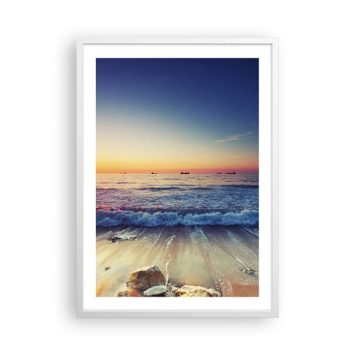 Plakat w białej ramie - A co za horyzontem? - 50x70 cm