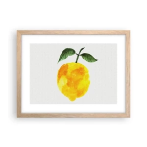 Plakat w ramie jasny dąb - Jak poznać smak słońca - 40x30 cm