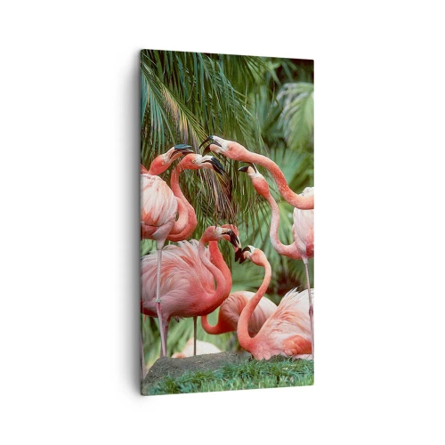 Obraz na płótnie - Popołudniowe ploteczki - 45x80 cm