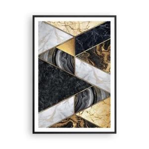 Plakat w czarnej ramie - Kamień przy kamieniu - 70x100 cm