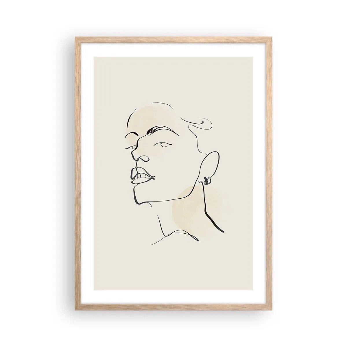 Plakat w ramie jasny dąb - Dumne spojrzenie - 50x70 cm