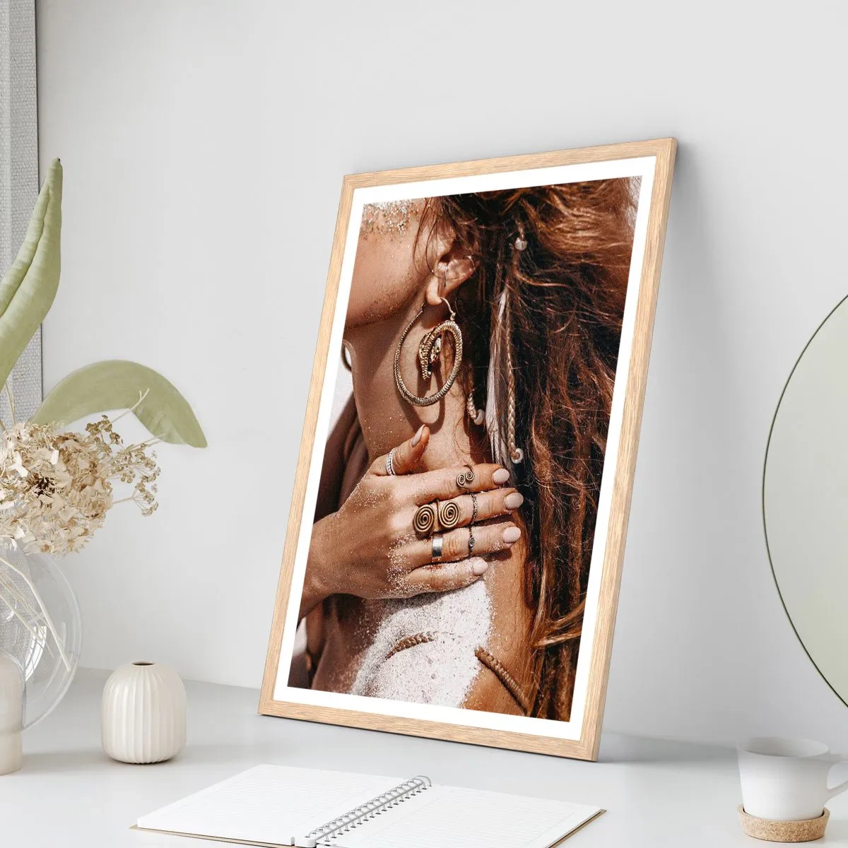 Plakat w ramie jasny dąb - Królowa dzikiej plaży - 61x91 cm