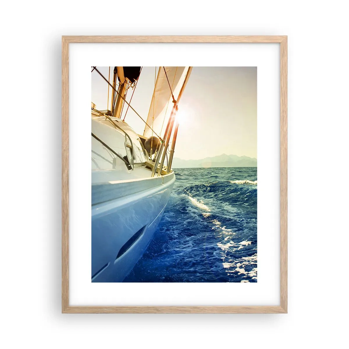 Plakat w ramie jasny dąb - Po przygodę - 40x50 cm