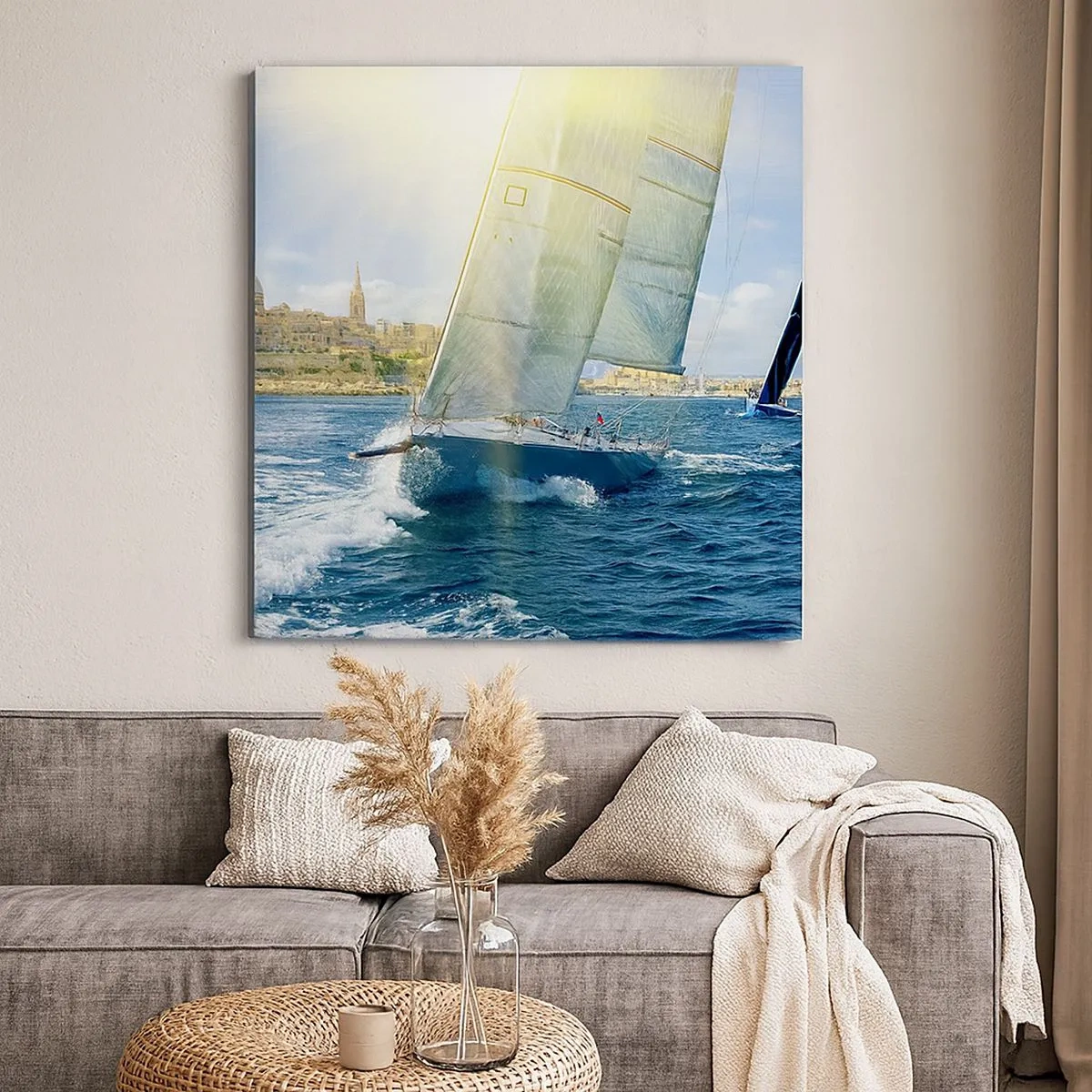 Obraz na płótnie - Pora opuścić miasto - 30x30 cm