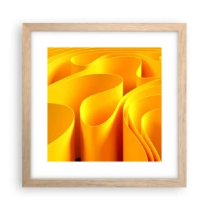 Plakat w ramie jasny dąb - Jak fale słońca - 30x30 cm